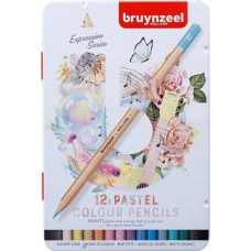 Bruynzeel Sakura Bruynzeel Expression colour pencil tin | 12 pastel shades