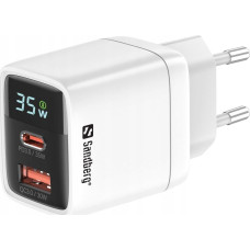 Sandberg Ładowarka Sandberg 2in1 Charger 1xUSB-C 1xUSB 35W