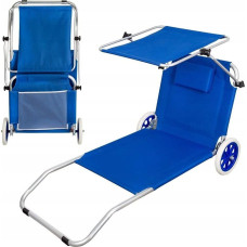 Aktive FOLD SUN BED ALU W/ WHEELS 62x