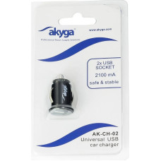 Akyga Ładowarka Akyga AK-CH-02 2x USB-A 2.1 A  (AK-CH-02)