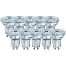 Ledvance 10x Żarówka LED Osram 4,3W (50W) GU10 PAR16 36D 350lm 4000K neutralna 230V reflektor 36 stopni 4058075036703