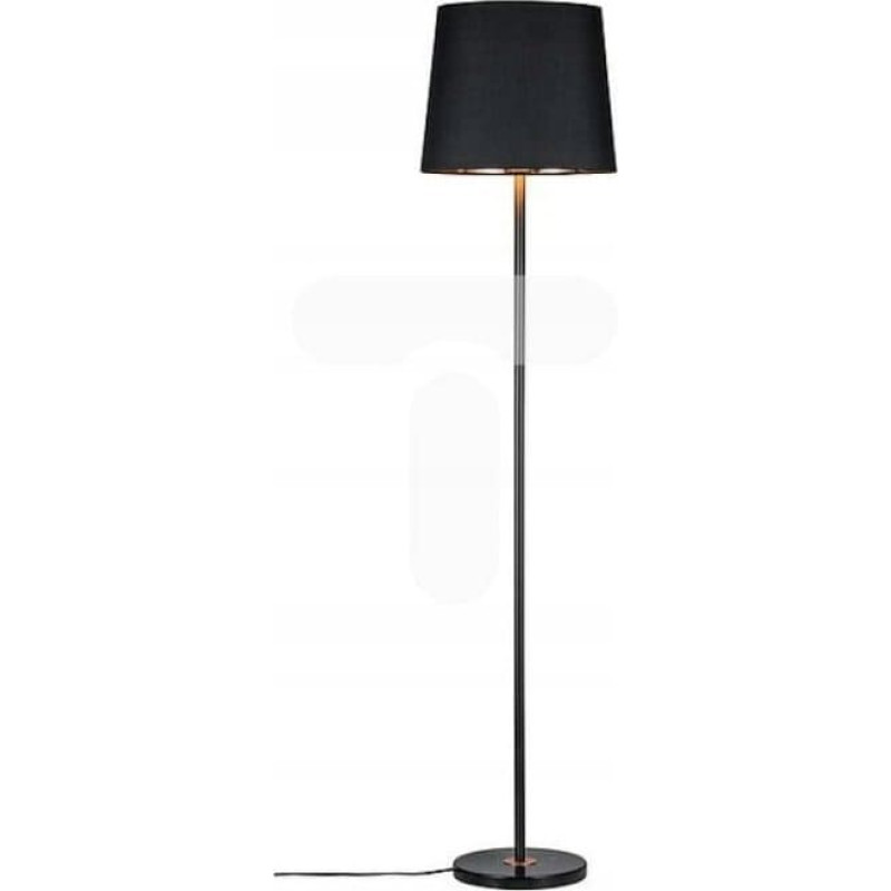 Paulmann Lampa podłogowa Paulmann Oprawa podłogowa Neordic Enja max.1x20W E27 czarny/miedziany 230V tkanina/marmur/met PL79612