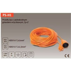 Plastrol 2p,10A, 250V, 2x1mm2, 15m, pomarańczowy (PS-H1/1,0/15,0 POM)