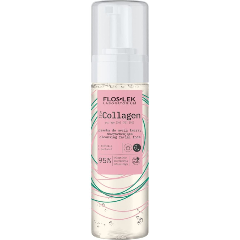 Flos-Lek FLOSLEK FitoCollagen Pianka do mycia twarzy oczyszczająca 160 ml