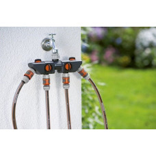 Gardena 4-channel water distributor with valves GARDENA 08194-24