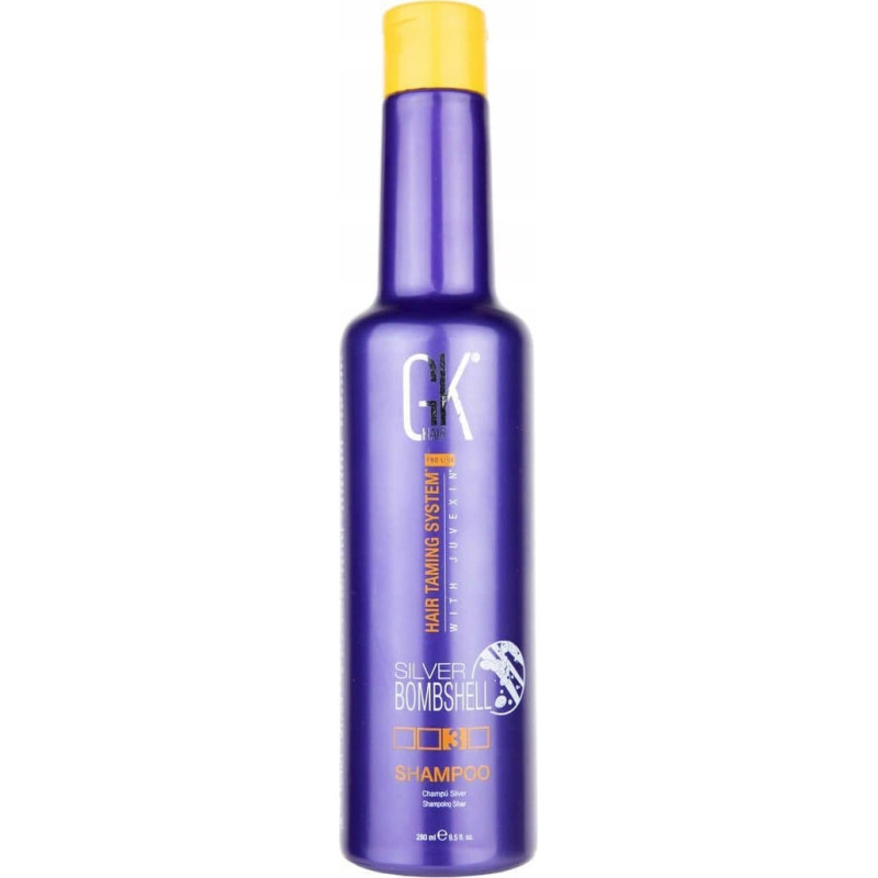 Gk Hair (Global Keratin) Global Keratin,  Silver Bombshell, Hair Shampoo, For Neutralisation Of Yellow Tones, 280 ml For Women