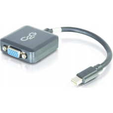 C2G Adapter AV C2G C2G 20cm Mini DisplayPort to VGA Adapter - Thunderbolt to VGA Converter M/F - Black - VGA-Adapter - Mini DisplayPort (M) zu HD-15 (VGA) (W) - 20 cm - Schwarz