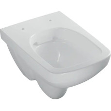 Geberit Miska WC Geberit Geberit Selnova Compact  Wisząca miska WC, lejowa, B35cm, H34.5cm, T49cm, krótka, kształt geometryczny, Rimfree [6]