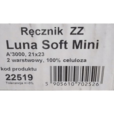 Dga Optima Luna Soft Mini  Ręcznik papierowy ZZ, 2-warstwowy, 3000 sztuk - Biały