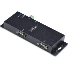 Startech Konwerter światłowodowy StarTech StarTech I23-SERIAL-ETHERNET konwerter szeregowy/repeater/izolator RS-232 RJ-45 Czarny