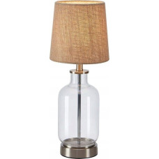 Markslojd Lampka biurkowa Markslojd Markslojd Costero 108693 lampa stołowa lampka 1x40W E14 beżowa/przezroczysta