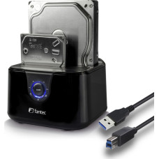 Fantec Stacja dokująca Fantec FANTEC DS-X2U3-Glanz - Bis zu 2x 6,35cm 2,5Zoll und/oder bis zu 8,89cm 2x 3,5Zoll SATA HDD Klon & Dockingstation