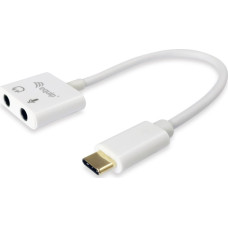 Equip Adapter AV Equip Equip Adapter USB-C -> Audio    2x3-Pin 3.5mm St/Bu 0.15m ws