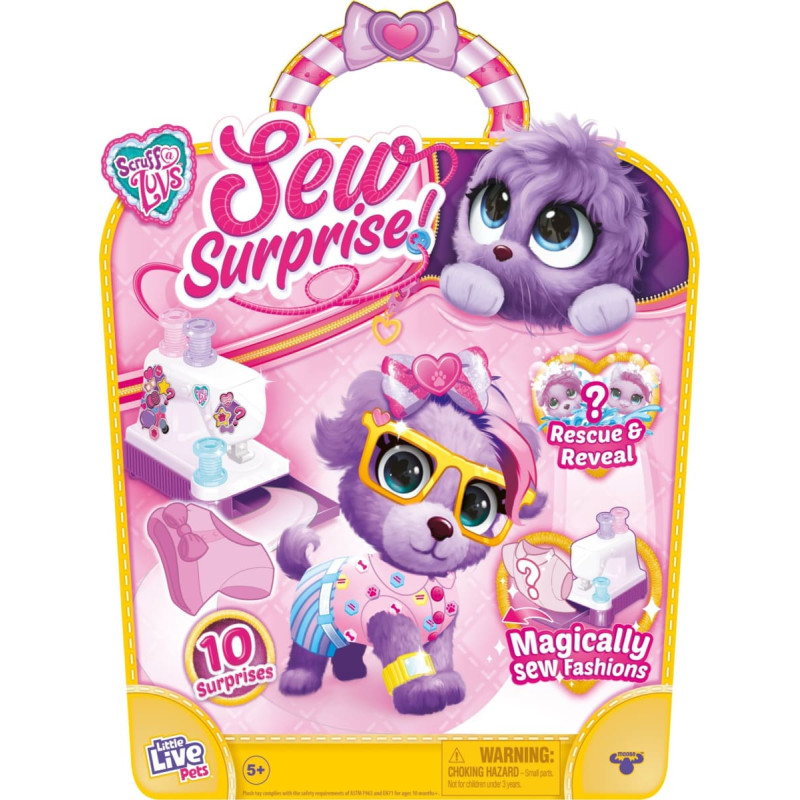 Epee Scruff-a-Luvs - Sew Wow Purple - (30384) /Stuffed Animals and Plush Toys /mult