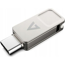 V7 Pendrive V7 128GB TYPE-C+USB 3.2GEN1 SILVER