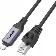 Unitek Unitek Kabel Ethernet USB C RJ-45 LAN, przewód sieciowy, 1m