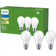 Signify Philips Classic LED-A-Label Lampe 60W E27 matt warmws 3er Pack