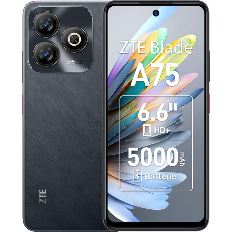 ZTE Smartfon ZTE ZTE Blade A75 - 4G Smartphone - Dual-SIM - RAM 4 GB / Interner Speicher 128 GB - microSD slot - 6.6