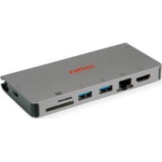 Triton HUB USB TRITON Stacja dokująca ROLINE USB typu C, HDMI 4K, VGA, 2x USB 3.2 Gen 1, LAN, PD, kaartlezer