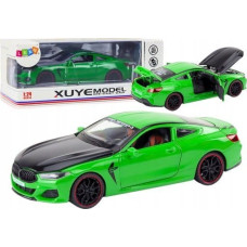 Leantoys Auto Sportowe Metalowe Napęd Frykcyjny Otwierane Elementy 1:24 Zielone