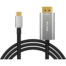 Blow Kabel Blow 92-687# Przyłącze display port - usb-c 2m plecionka