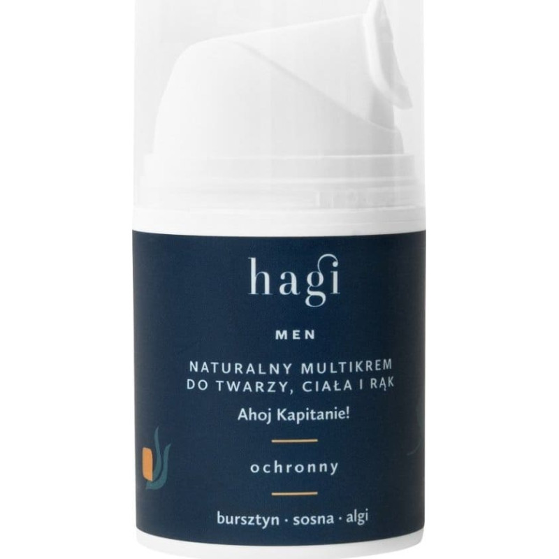 Hagi Hagi, Ahoj Kapitanie, Naturalny Multikrem ochronny do twarzy, ciała i rąk, 50ml