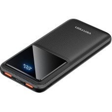 Vention Powerbank, Vention,  FHKB0, 10000mAh, Micro-USB, USB-C, 2xUSB-A, 22.5W (czarny)