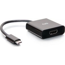 C2G Adapter AV C2G C2G 4K USB C to HDMI Adapter - 4K 60Hz - Videoadapter - 24 pin USB-C mannlich zu HDMI weiblich - Schwarz - 4K Unterstutzung