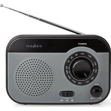 Nedis Radio Nedis Nedis RDFM1340GY radio Przenośny Analogowy Czarny, Szary