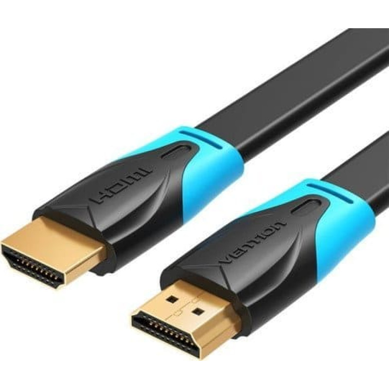 Vention Kabel Vention Płaski kabel HDMI 5m Vention VAA-B02-L500 (Czarny)