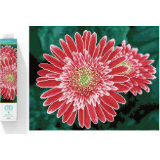 Diamond Dotz Haft diamentowy Diamond Dotz Diamentowa mozaika Gerbera różowa 58x48cm DQ10001