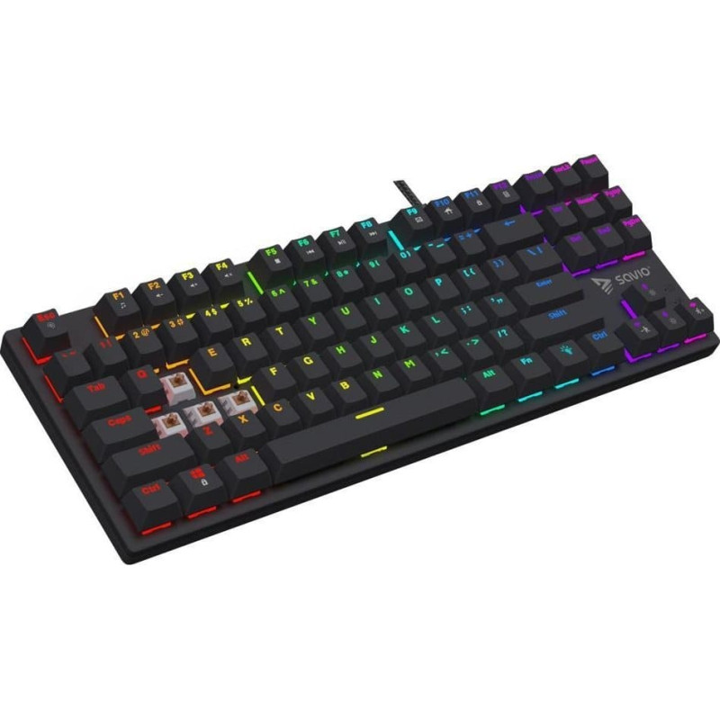 Savio Klawiatura Savio Klawiatura mechaniczna RGB Tempest X2 Outemu Brown