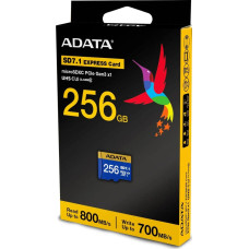 Adata Premier Extreme microSDXC 256 GB (blau/gelb, SD Express, UHS-I U3, Class 10, V30)