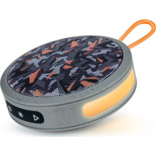 Bigben Głośnik BigBen Big Ben Głośnik Bluetooth Party Nano Podświetlenie 15W Camo Szary Orange