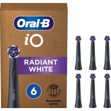 Braun Końcówka Braun Braun Oral-B iO Radiant White BLACK 6er FFU Aufsteckbürsten