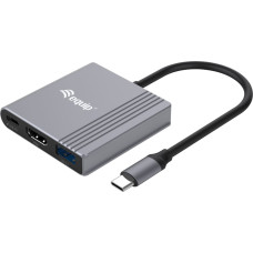 Equip Adapter AV Equip Equip Dock USB-C->HDMI,USB3.0,100WPD         4K60Hz 0.15m gr