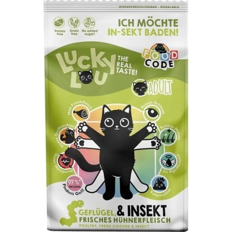 Lucky Lou Lucky Lou Food Code Lifestage Adult Geflugel & Insekt 750g