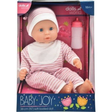 Dolls World DOLLS WORLD LALKA BABY JOY 38 CM - UBRANKO W PASKI