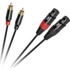 Cabletech Kabel Cabletech Kabel połączeniowy Cabletech  XLR - 2RCA  1m