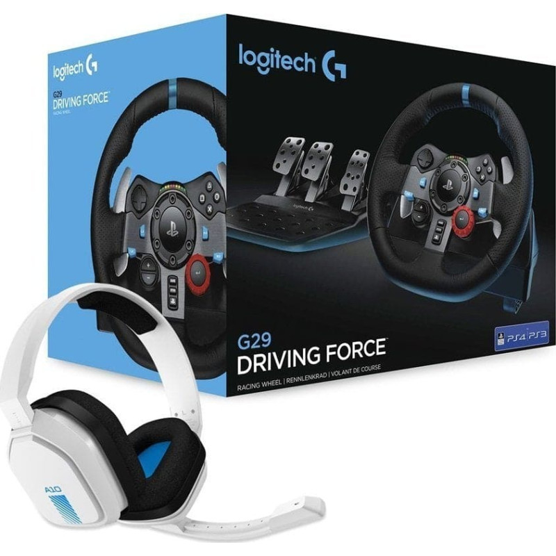 Logitech Kierownica Logitech LOGITECH G29 Driving Force Racing Wheel for PlayStation5 and PlayStation4 - WHITE - EMEA-914