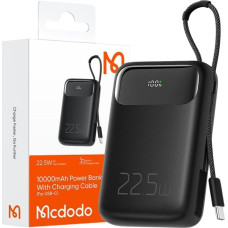 Mcdodo Powerbank Mcdodo MCDODO POWERBANK 10000MAH Z WYŚWIETLACZEM 3X USB USB-C 22,5W + KABEL USB-C