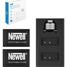 Newell Akumulator Newell NEWELL Ładowarka dwukanałowa DL-USB-C i dwa akumulatory LP-E17 do Canon