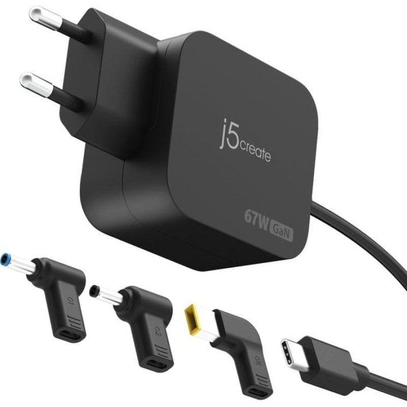 J5Create Zasilacz do laptopa j5create 67W GAN PD USB-C MINI CHARGER