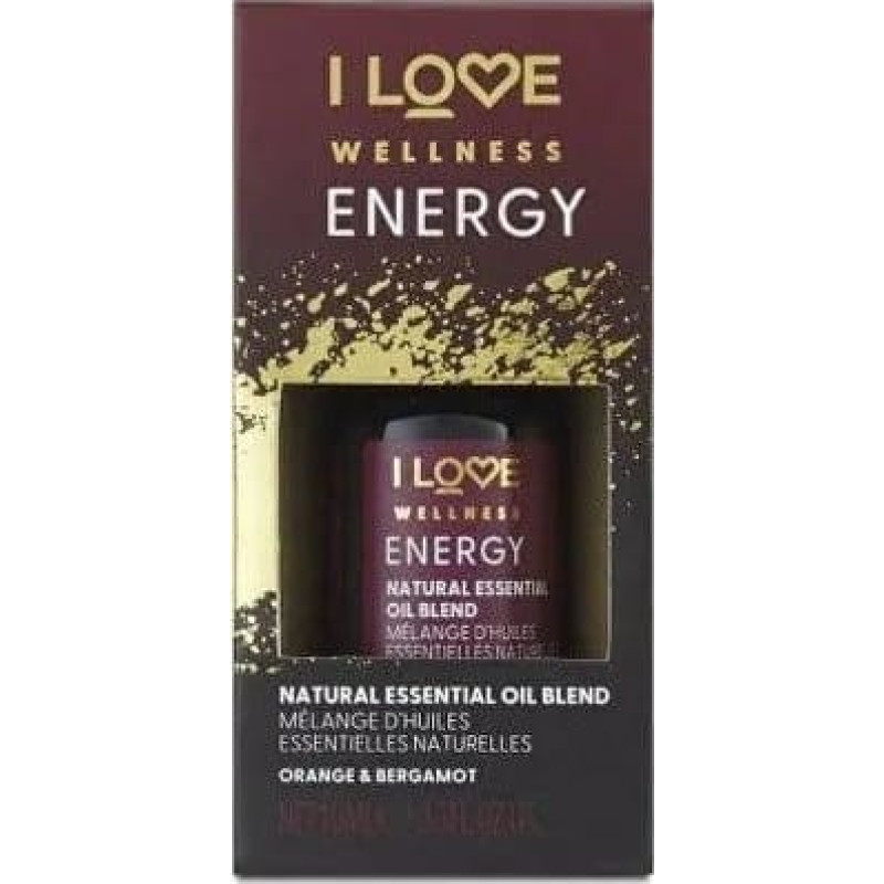 I Love Dyfuzor zapachowy I love I Love, Wellness Energy, Orange & Bergamot, Essential Oil, 10 ml Unisex