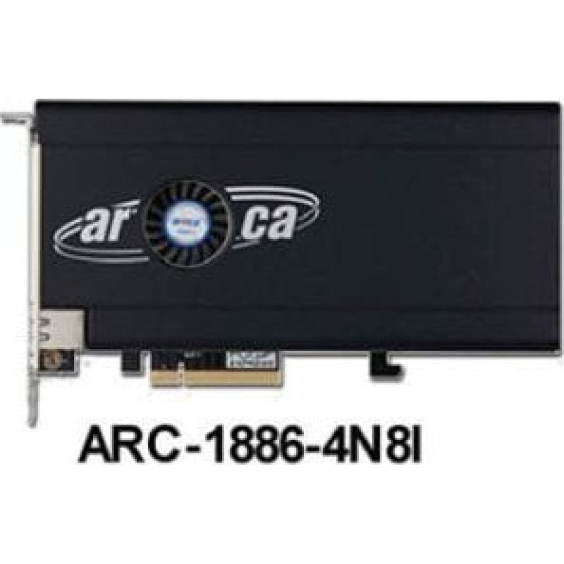 Areca Kontroler Areca Areca Raid Controller ARC-1886-4N8I 4x M.2 und 8-Port Tri Mode 1x SFF 8654 PCIe 4.0 x8 FH