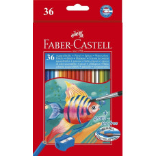 Faber-Castell Kredki Akwarelowe Z Pędzelkiem 36 Kolory Faber-Castell (114437 FC)