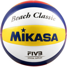 Mikasa Piłka siatkowa plażowa Mikasa Beach Classic biało-żółto-niebieska BV552C-WYBR 5