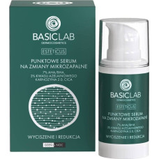 Basiclab BasicLab Esteticus punktowe serum na zmiany mikrozapalne z 7% AHA/BHA i 3% kwasu azelainowego Wyciszenie i Redukcja 15ml