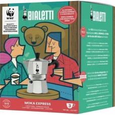 Bialetti Kawiarka Bialetti Bialetti - Moka Express 3tz + Torba WWF