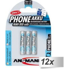 Ansmann Akumulator Phone AAA / R03 800mAh 36 szt.